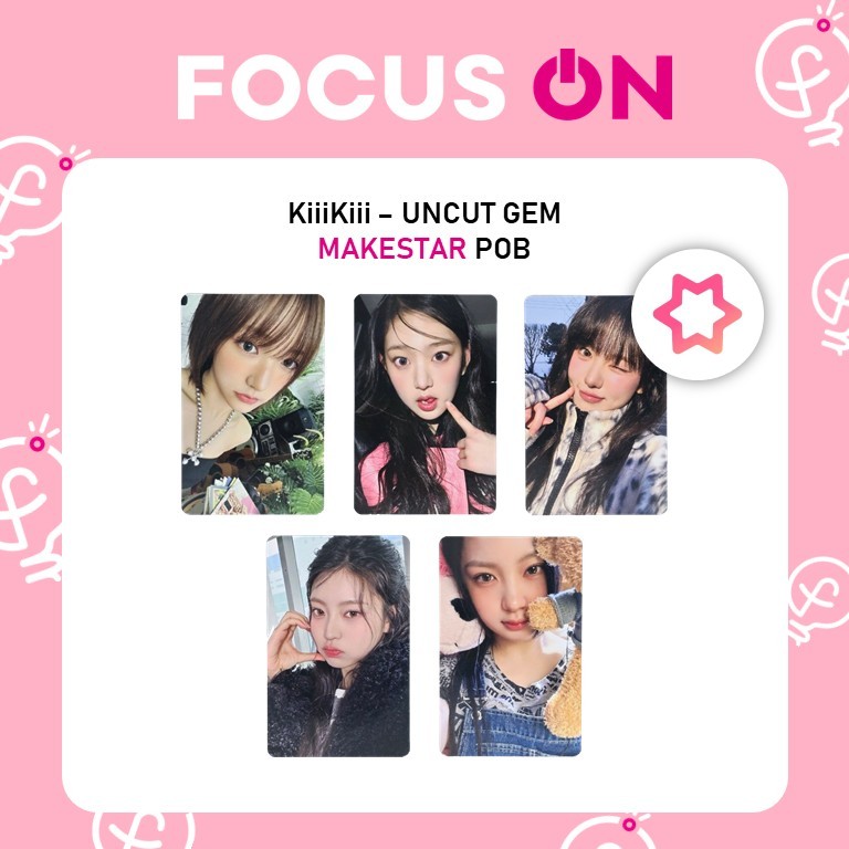 KiiiKiii POB MAKESTAR UNCUT GEM PHOTOCARD