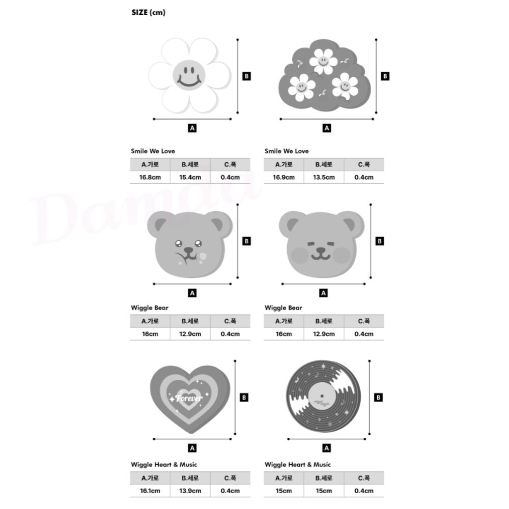 Wiggle Wiggle Trivet 2P SET 3 Types ราคา ถูกที่สุด ดีลบีเคเค แกลเลอรีภาพที่ 8