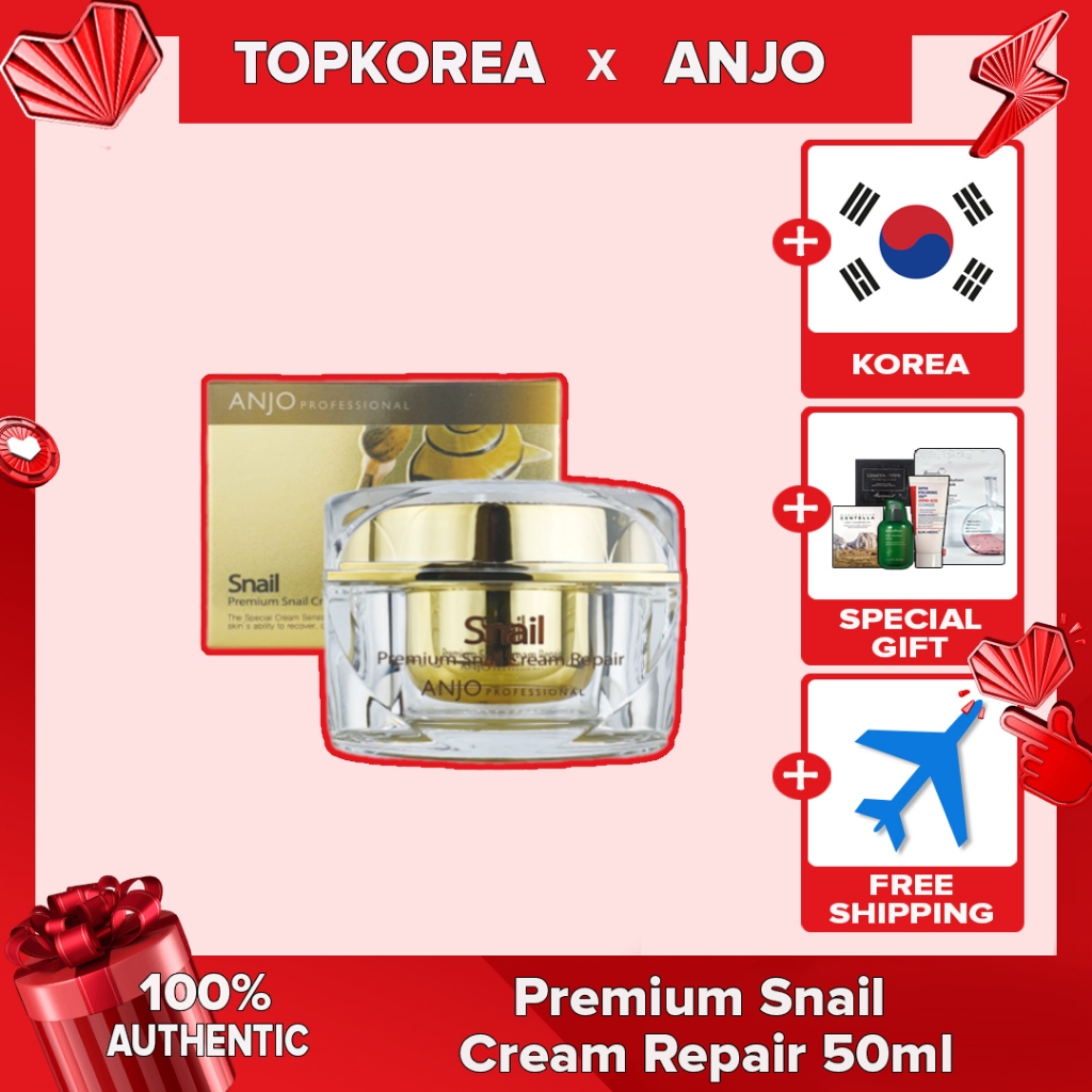 Anjo Premium Snail Cream Repair 50ml TOPKOREA จัดส่งจากเกาหลี
