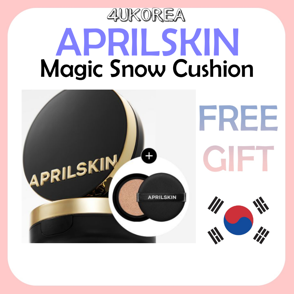 (+Refill 15g) NEW APRILSKIN Magic Snow Cushion 4 Colors 15g / K-BEAUTY