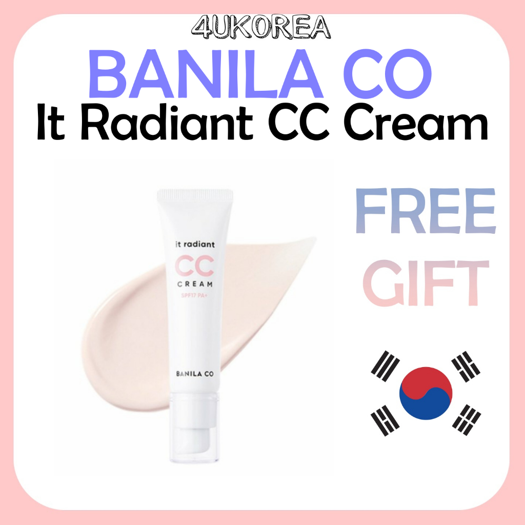 BANILA CO It Radiant CC Cream ซีซีครีมปรับผิวให้กระจ่างใสดูแลริ้วรอยและครีมกันแดด 30mL/ K-BEAUTY