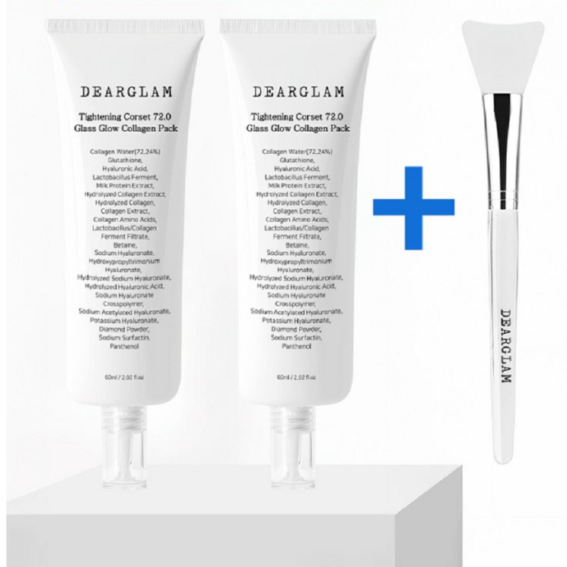Elastic Corset 72.0 Glass Bead Glow Collagen Pack 60ml, 1 แพ็ค, 2 ชิ้น