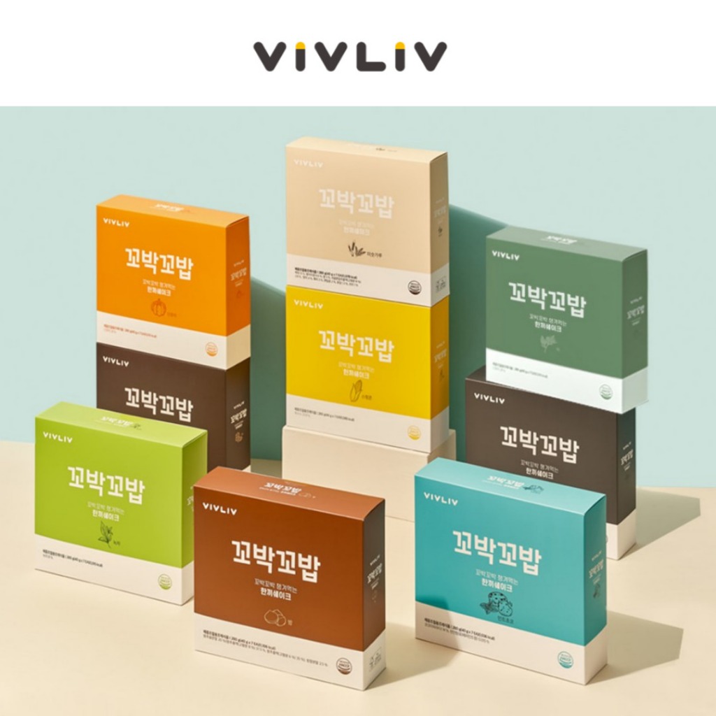 VIVLIV Protein Light Shake 40g x 7pcs | โปรตีนเชค ทดแทนมื้ออาหาร | Healthy Diet & Fitness | 10 Flavo