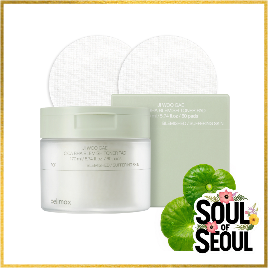 Celimax Ji Woo Gae Cica BHA Blemish Toner Pad