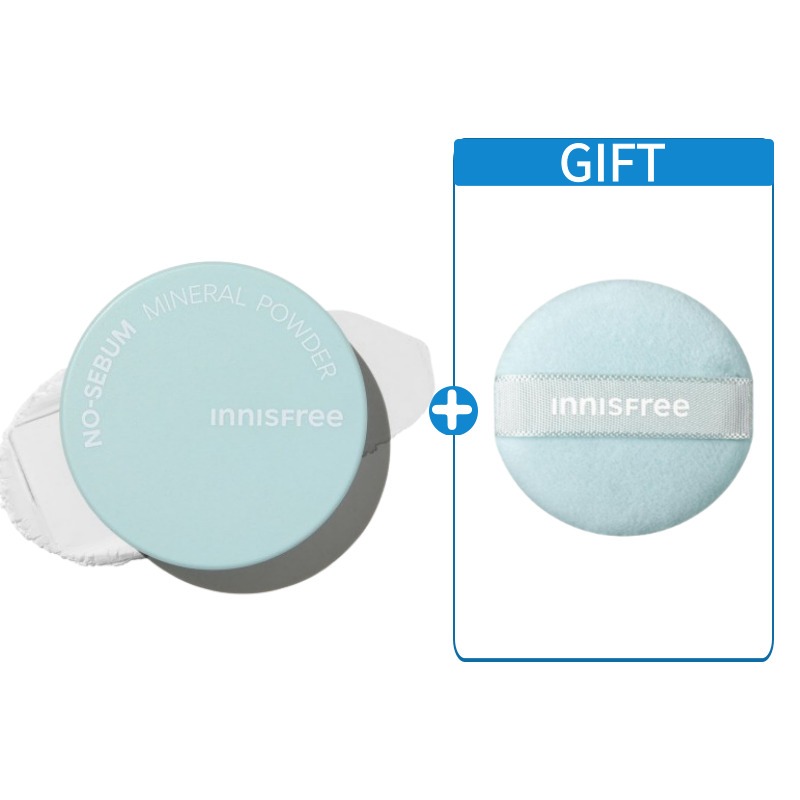 [Puff Giveaway ] Innisfree No Sebum Mineral Powder 5g/5g *2