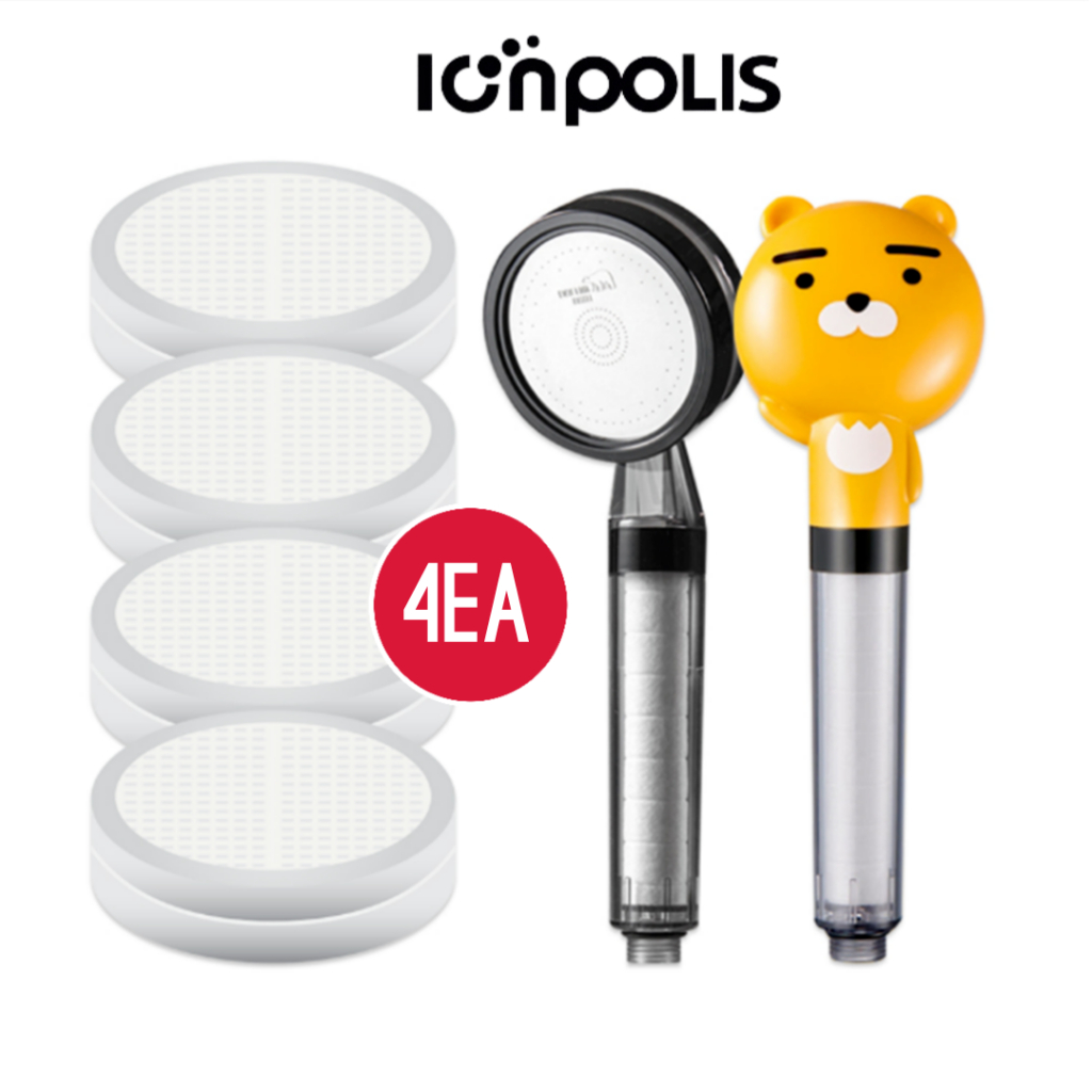 Daelim Bath Shower ใช ้ งานร ่ วมกับคลอรีนกําจัดสามหัวกรอง 4ea