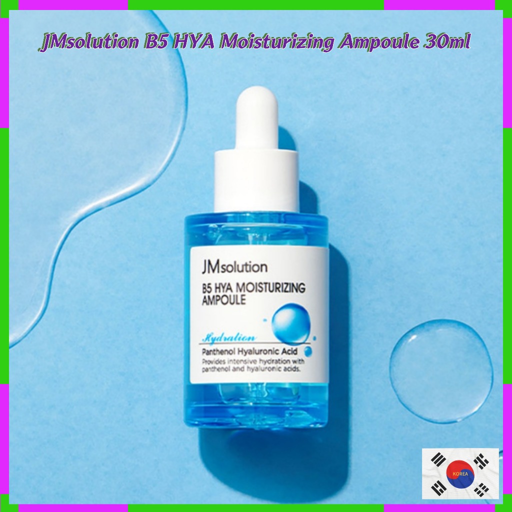 Jm Solution B5 Hyaluronic Moisturizing Ampoule 30ml - สําหรับผิวแห้ง, ไฮเดรชั่น, ความยืดหยุ่นของผิว
