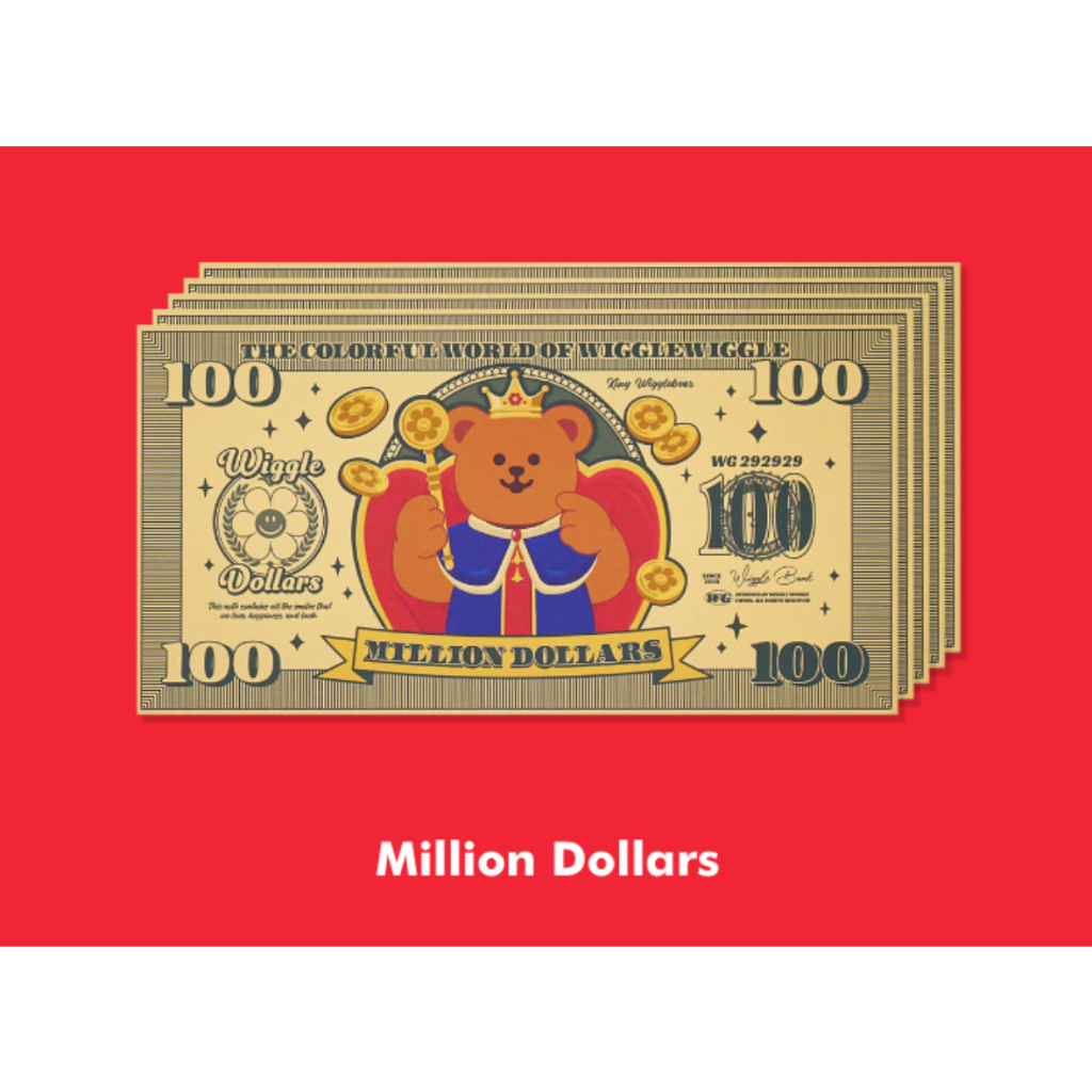 [Wiggle Wiggle] GIFT ENVELOPE SET 5EA-Million Dollar