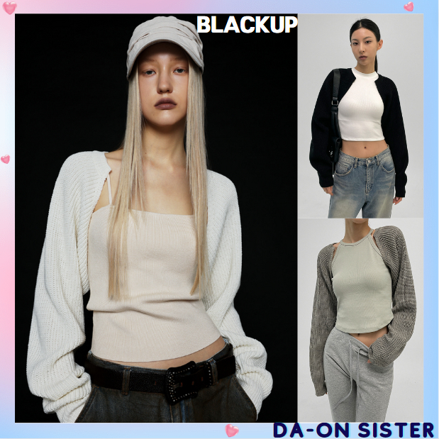 [ Blackup ] [MADE] Furogen knit bolero -3color korea ของแท้ 100%
