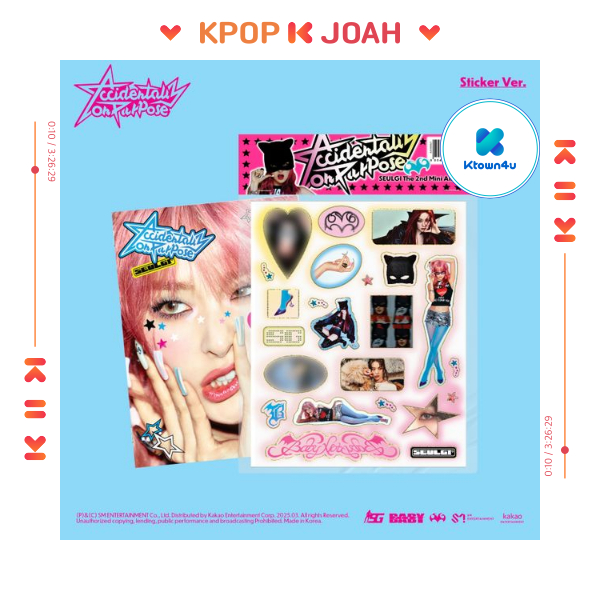 [KTOWN4U POB] (Sticker Ver.) SEULGI (Red Velvet) [Accidentally On Purpose] 2nd Mini Album (28th Mar.