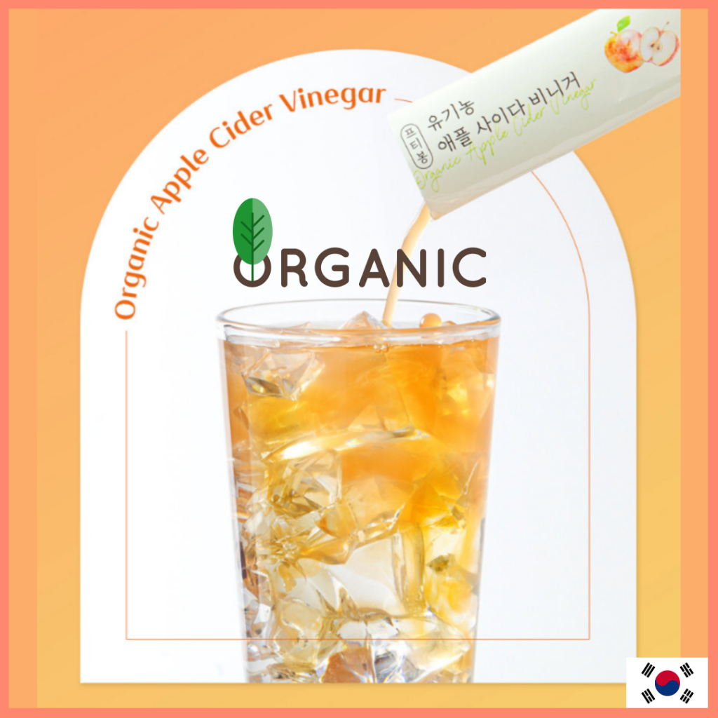 Korea Organic Apple Cider Vinegar 16g x 15P  น้ำส้มสายชูหมักจากแอปเปิ้ลออร์แกนิก weight control fat 