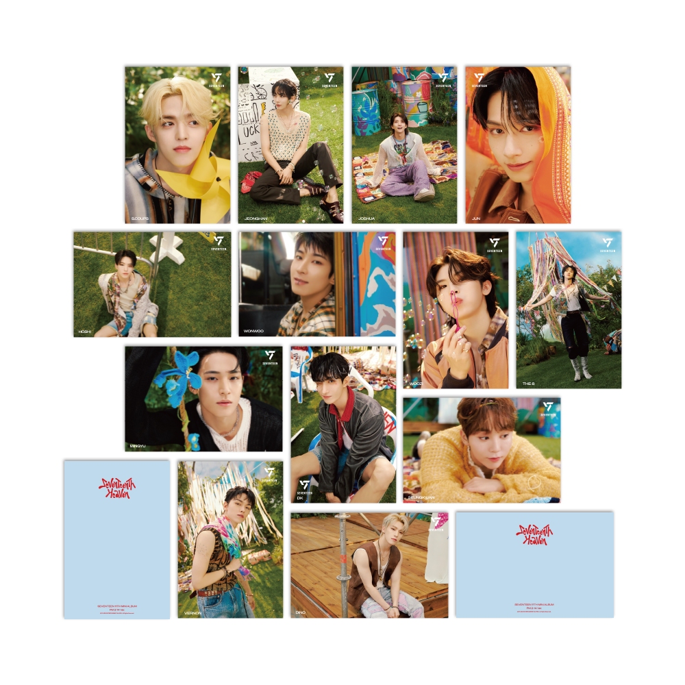 Seventeen 3D Photo Lenticular Post Card + 1 Photo Card SEVENTEENTH HEAVEN PM 2 14 Ver