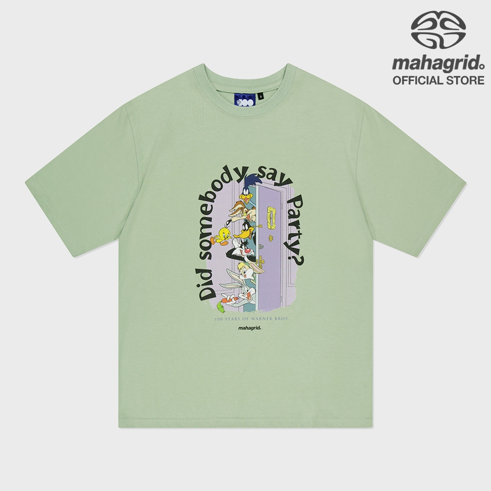 [MAHAGRID] Somebody Say Party T-Shirt_Unisex_สไตล์เกาหลี