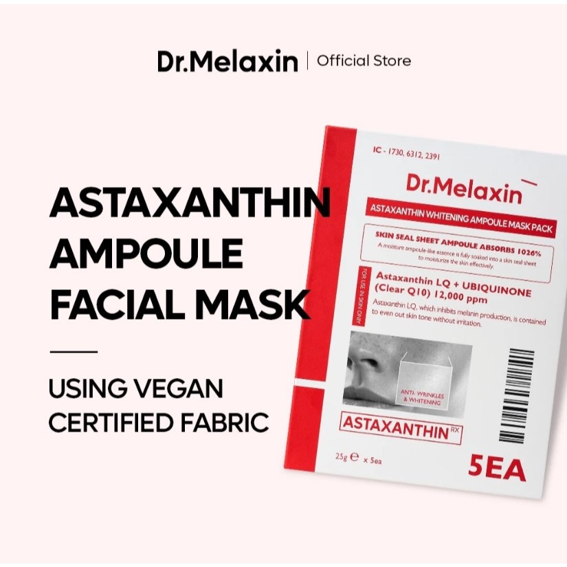 [Dr.Melaxin Official] Astaxanthin Facial Mask / ดูแลรอยดํา