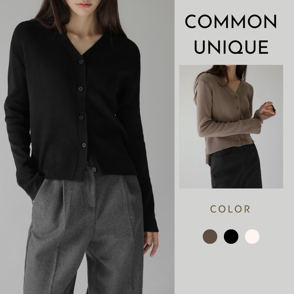 [Common Unique] [ สวม Yeri และ Park So-dam ] คาร ์ ดิแกนถักคอ Hush V _U14