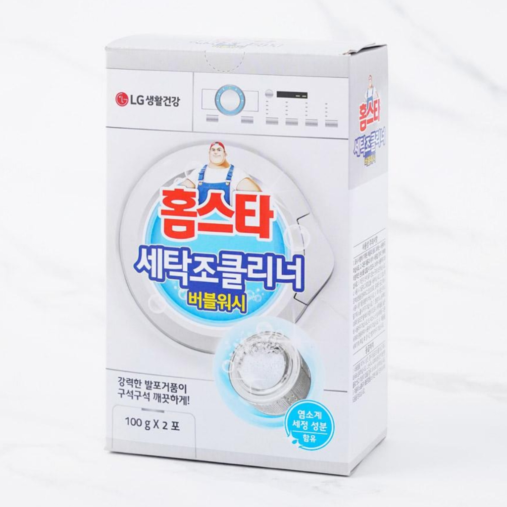 LG H&H  น้ำยาทำความสะอาดถังซัก ส่วนผสมทำความสะอาดที่มีคลอรีน Bubble Wash จากเกาหลี