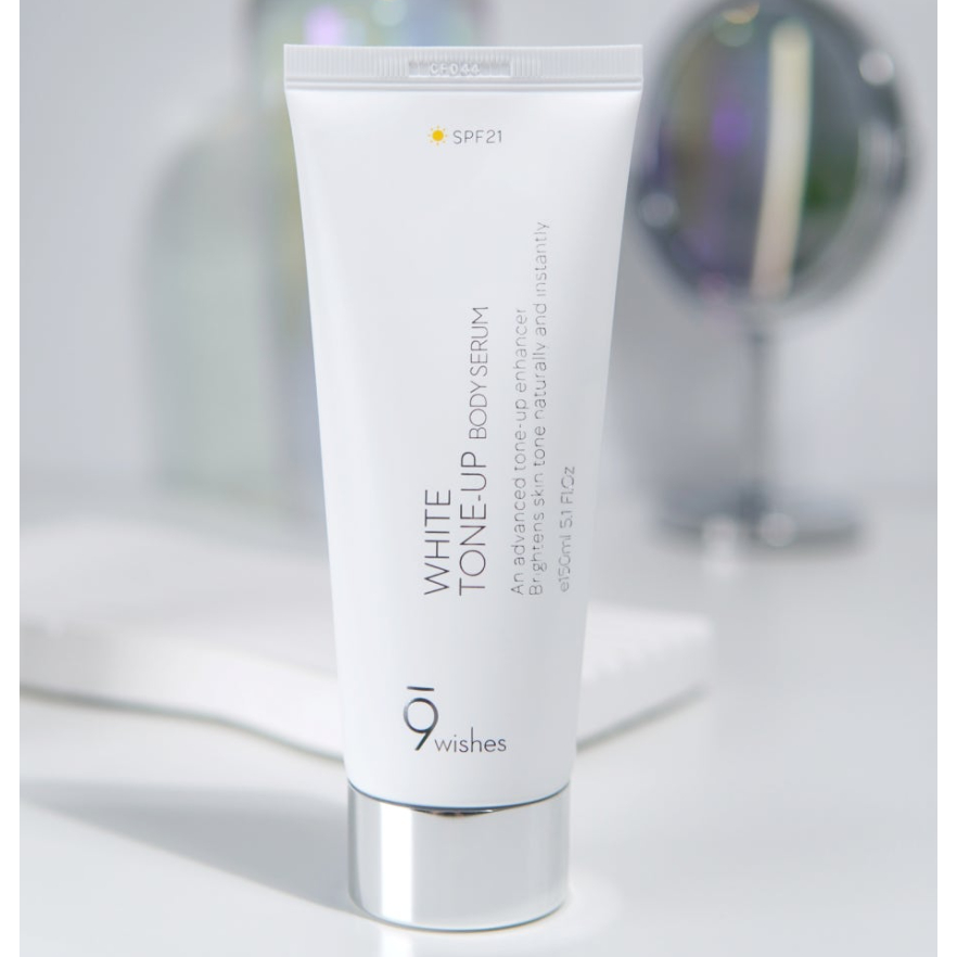 White Tone-Up Body Serum SPF21 150ml _ [9Wishes]