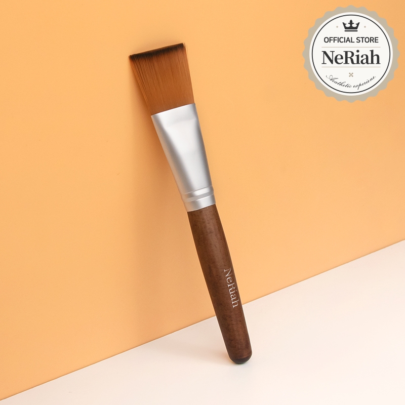 [Neriah] แปรงไม้สำหรับพอกหน้า เครื่องมือดูแลผิวและแต่งหน้า แปรงมาส์กหน้า