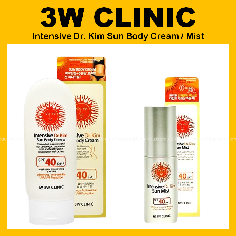 [3W CLINIC] [Clearance SALE] Intensive Dr.Kim Sun Body Cream / Intensive Dr.Kim Sun Mist