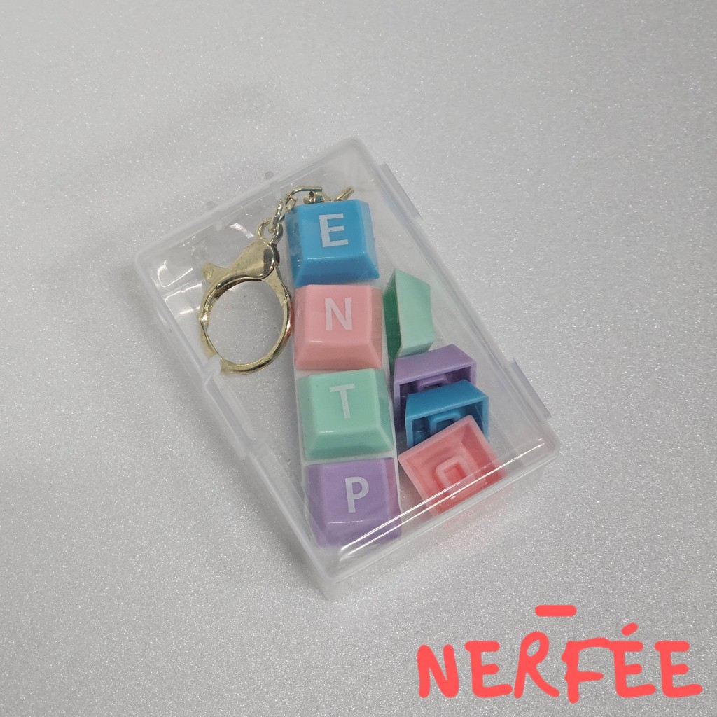 พวงกุญแจปุ่มกด MBTI Clicky | สไตล์ K-Pop ที่ปรับแต่งได้ | พวงกุญแจกระเป๋าเป้