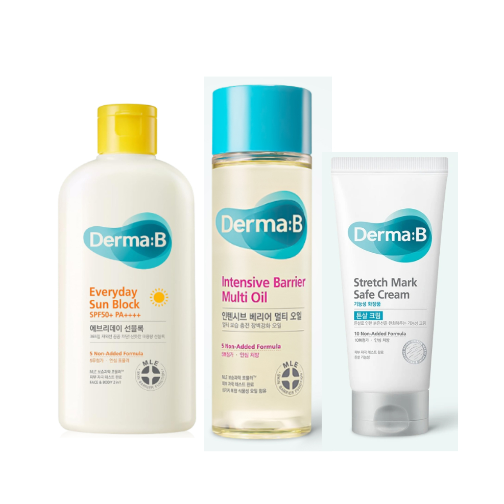 [Derma:B] Everyday Sun Block 200ml/ [Derma:B] Intensive Barrier Multi Oil 135ml/ [Derma:B] Stretch M