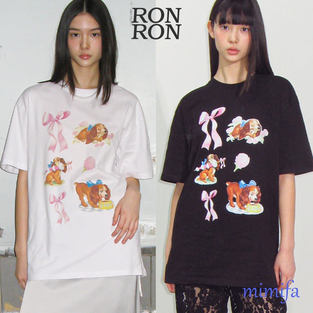 Ronron LADY DOG MOMENTS OVER FIT เสื้อยืด