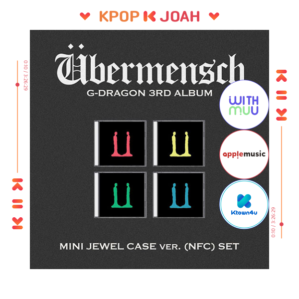 (MINI JEWEL CASE) G-DRAGON (BIGBANG) [Ubermensch] 3rd Album (26th Feb.2025)