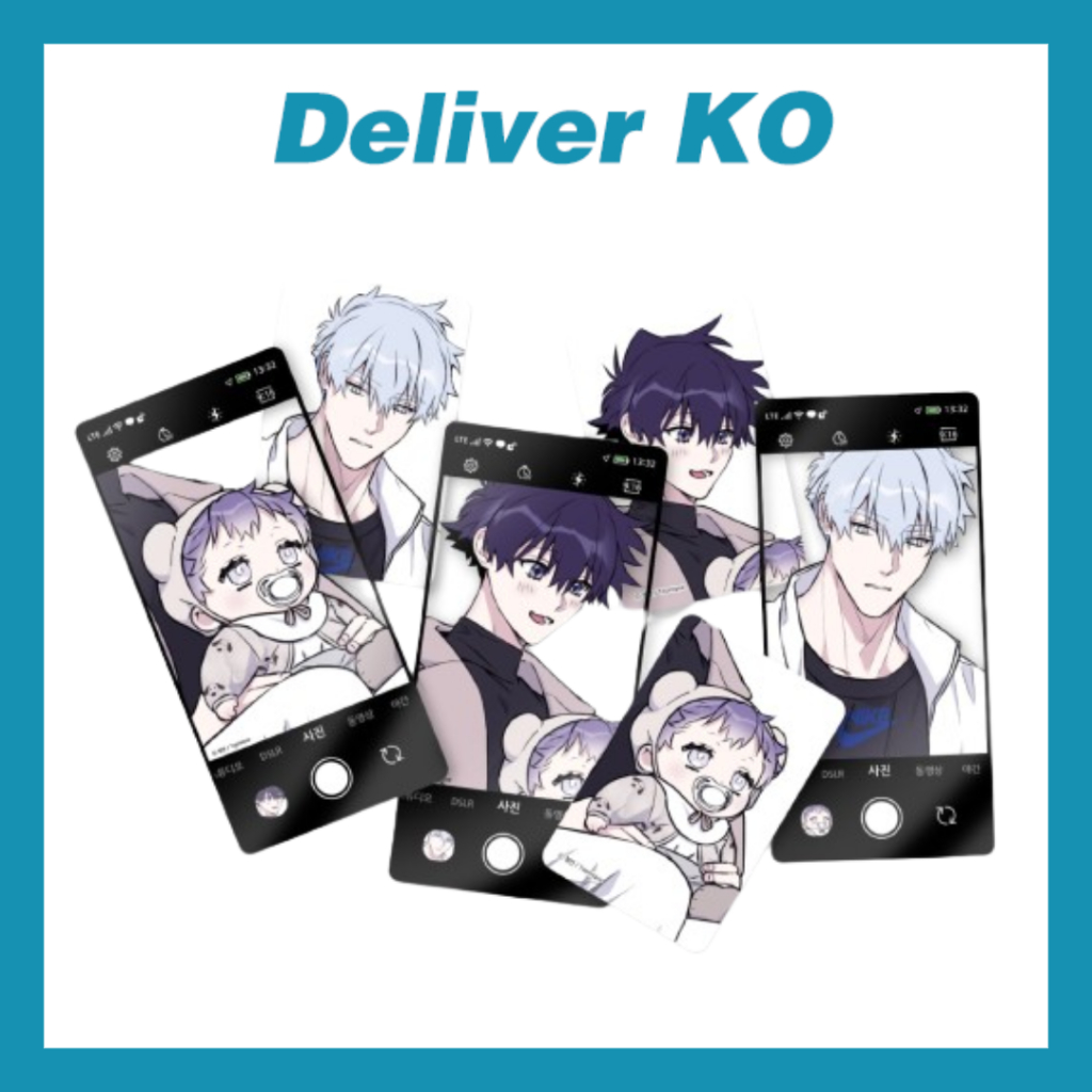 [สินค้าอย่างเป็นทางการ][สมาร์ทโฟน Surge Towards You] ชุดการ์ดใส BL Lezine Comics Webtoon Character