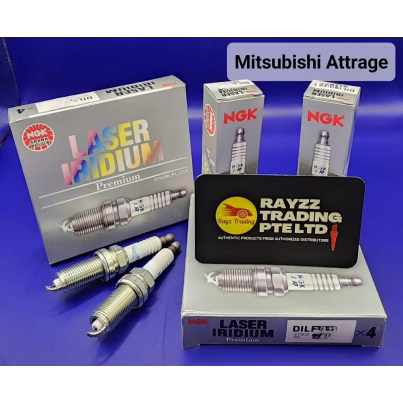 หัวเทียนอิริเดียมเลเซอร์ปลายคู่ NGK PER PIECE Mitsubishi Attrage