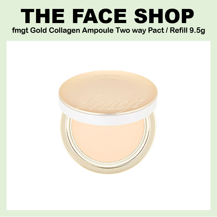 [THE Face SHOP] fmgt Gold Collagen Ampoule Two way Pact / Refill 9.5g