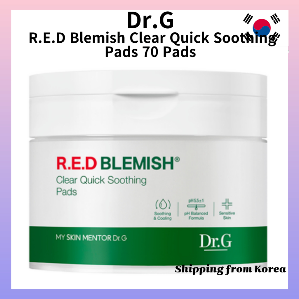 [Dr.G] RED Blemish Clear Quick Soothing Pads 70 แผ่น