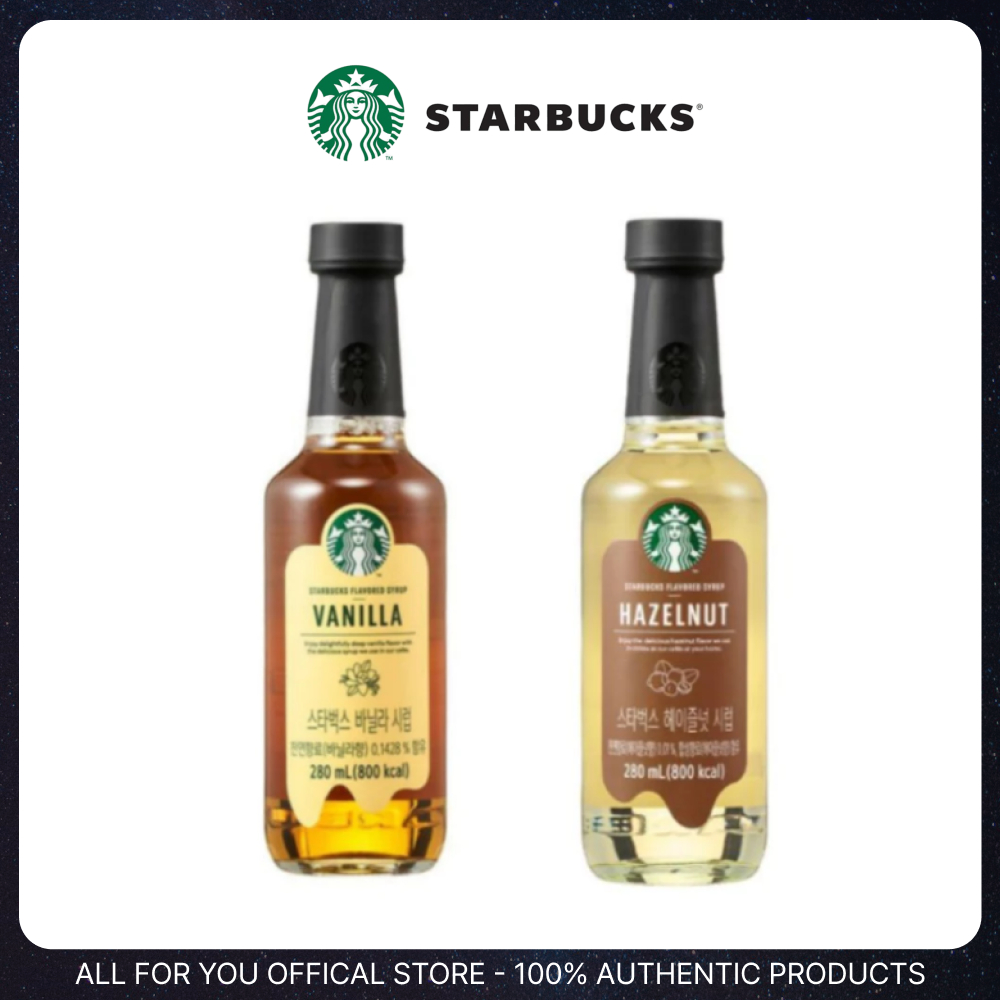 Starbucks Korea Vanilla & Hazelnut Syrup, 280ml