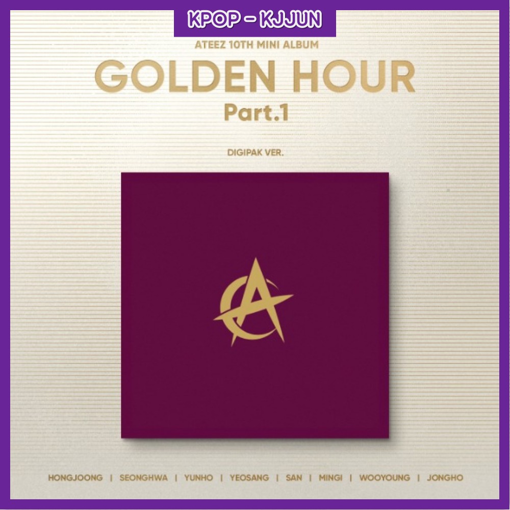 ATEEZ- 10TH MINI[GOLDEN HOUR : Part.1](Digipak VER.)