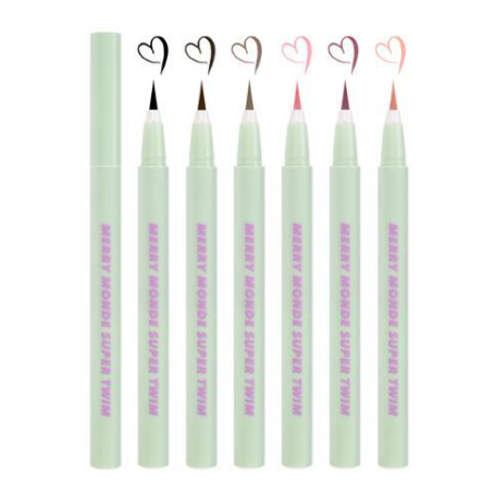 Marry Monde Super Twim ปากกาอายไลเนอร์ 8 สี สไตล์เกาหลี