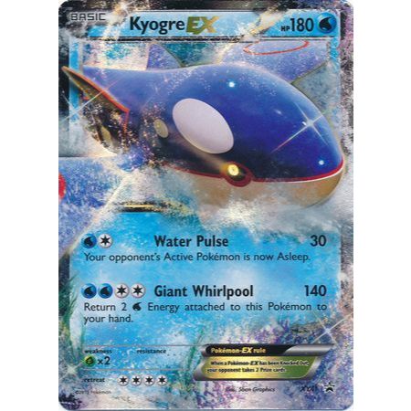 การ์ดโปเกมอน TCG Kyogre EX XY Black Star XY41 Ultra