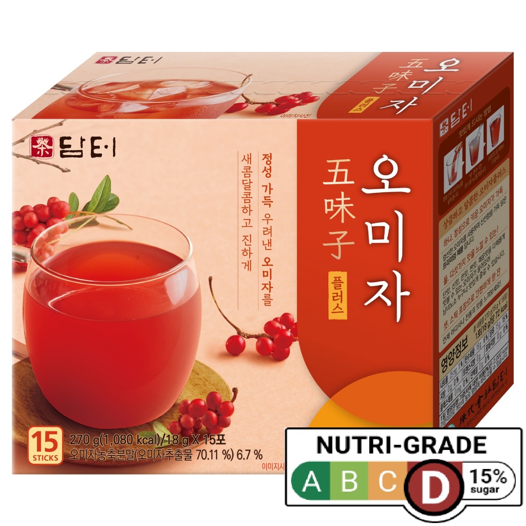 [Damtuh] Omija(schisandra) Plus Fruit Tea 18g x 15 Sticks / Made in Korea [จัดส่งจากเกาหลี]