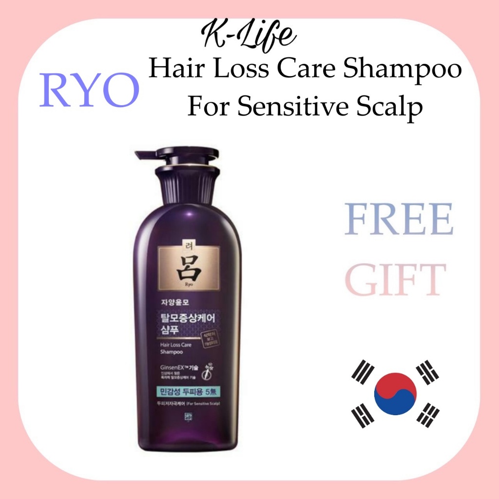 RYO  Hair Loss Care Shampoo For Sensitive Scalp แชมพูดูแลผมร่วงสำหรับหนังศีรษะบอบบาง 400 มล./ K-BEAU