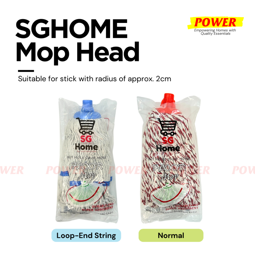 SGHOME Round Cotton Mop Head Replacement Refill Loop End String