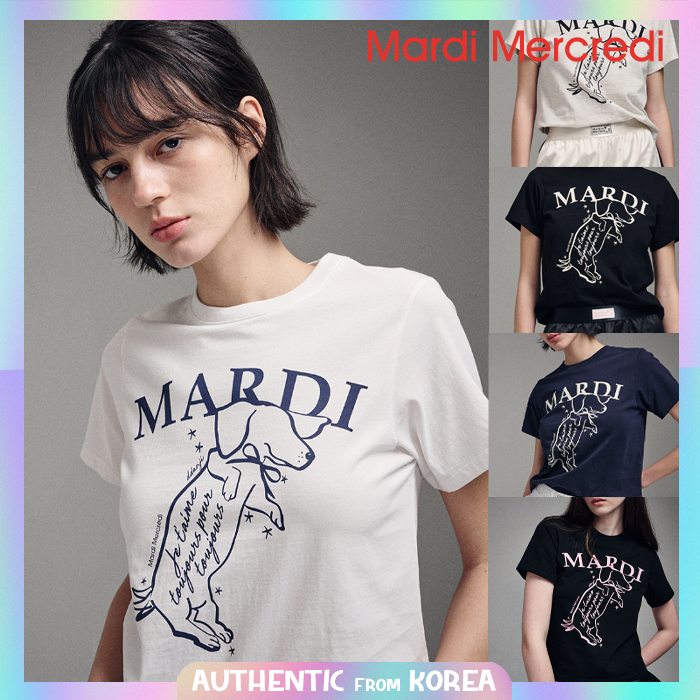 Mardi MERCREDI WOMEN SLIM T SHIRT SWING THE TAIL DDANJI_IVORY NAVY