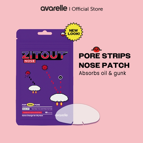 AVARELLE Nose Patch แผ่นแปะจมูกและควบคุมความมัน - ไฮโดรคอลลอยด์ พอร์ สตริป น้ำมัน สิวหัวดำ สิวและสิว