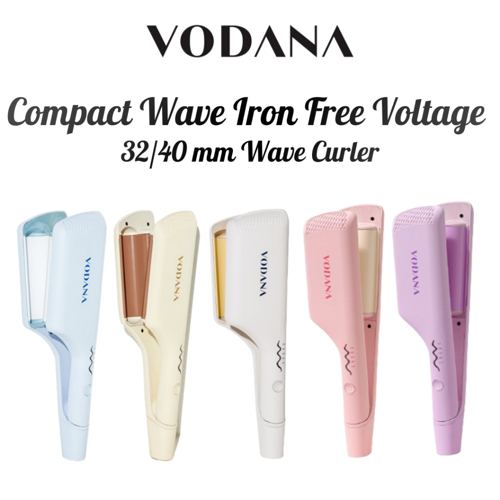 Vodana COMPACT WAVE IRON FREEVOLT 32 มม. / 40 มม. เครื่องม้วนผม เกาหลี เซรามิค ไอรอน