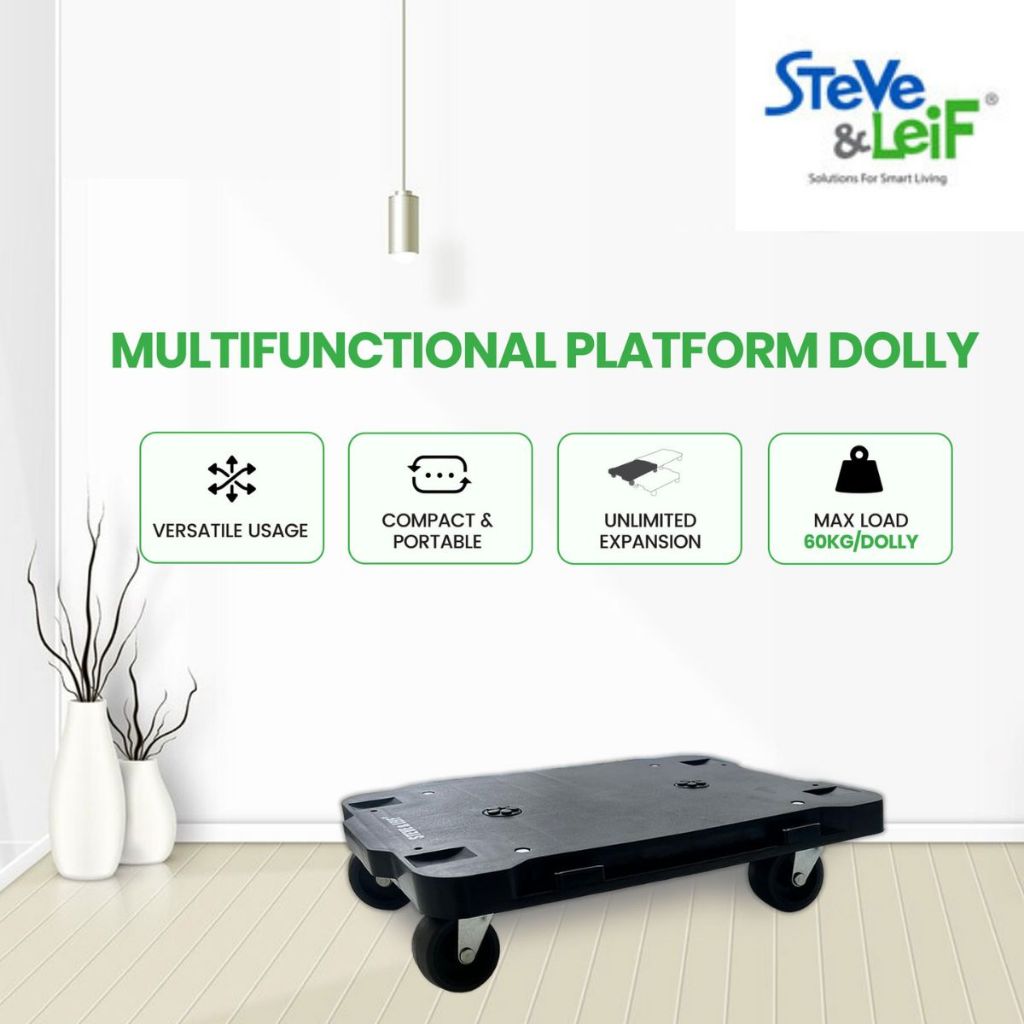 Black Dolly มีล้อ TPR 3" [Steve & Leif]