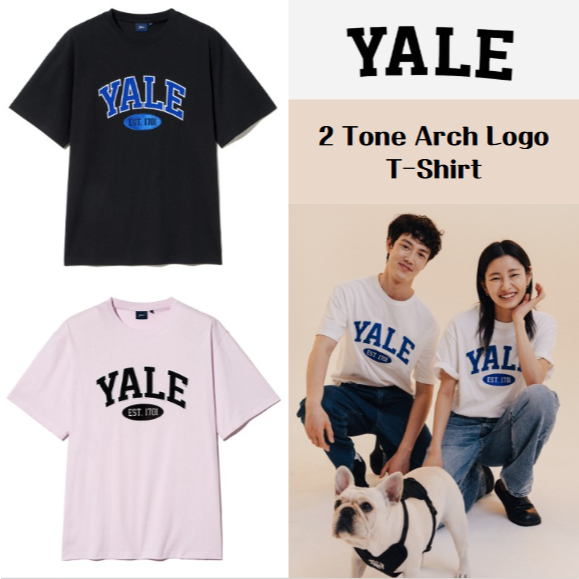 [YALE] เสื้อยืด YALE 2 Tone Arch เสื้อยืด Unisex