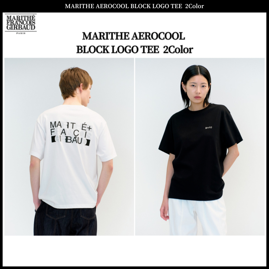 Marithe Francois Girbaud AEROCOOL BLOCK LOGO TEE 2 สี