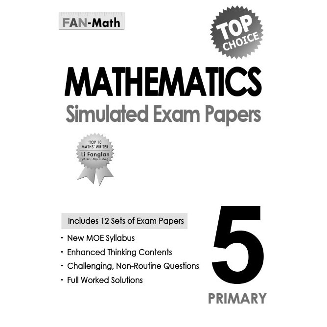 กระดาษสอบจําลองคณิตศาสตร์ประถม 5 (1ED) หนังสือประเมินโดย FAN-Math / ข้อสอบจําลอง / กระดาษทดสอบ