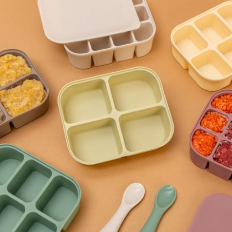 [MODU'I] ❤️Silicon Cube Tray❤️, 6 types, Blue Mama Cube, Baby Food Container, Ice Cubes, Baby Solids