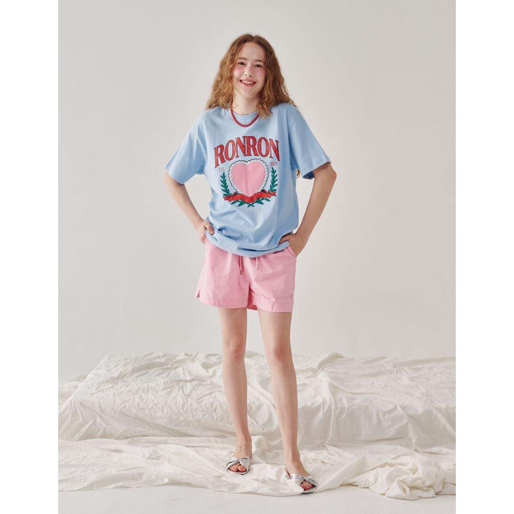 [Ronron] Heart Laurel Over Fit Tshirt 3 Colors - รูปที่ 7