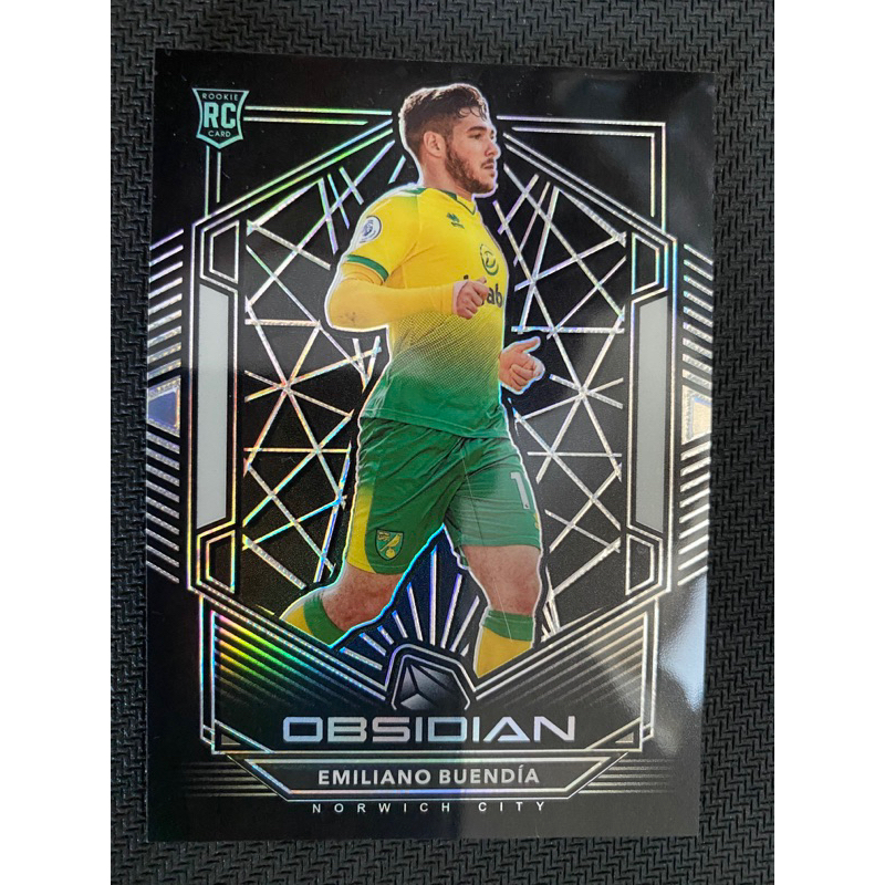 Panini Soccer Card 2019 Obsidian Emiliano Buendia Norwich City 109 /165 RC