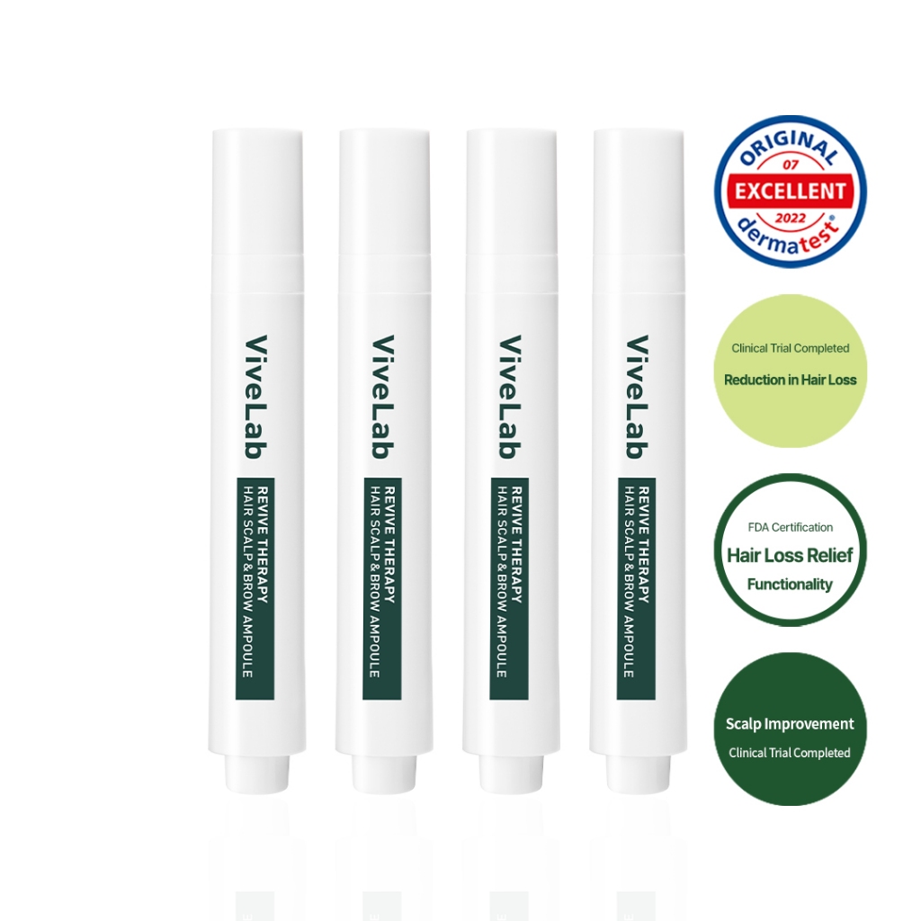 Vivelab Peptide Therapy Hair Scalp and Brow Ampoule 15ml x4