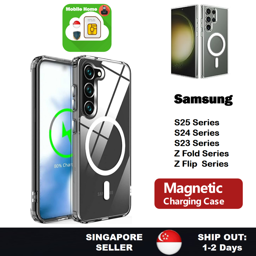 [SG] โทรศัพท์บ้านแม่เหล็ก Samsung Galaxy S25 Ultra S25+ S24 Ultra S23 FE Z พับ 6 5 4 3 Z Flip 6 5 เค